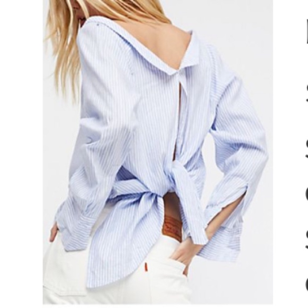 Free People Cool like Courtney button down